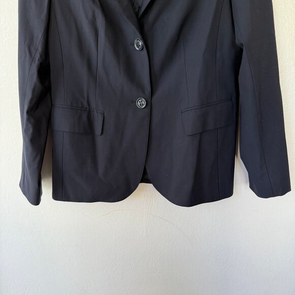 Lafayette 148 Navy Blue Blazer size 10 scuffing good overall condition - Picture 4 of 13